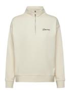 GANT Script Half Zip Sweat Kräm