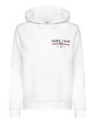 GANT Reg Graphic Hoodie Vit