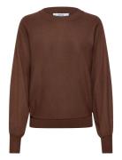 Minus Msdana Bat Sleeve Knit Pullover Brun