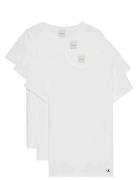 Calvin Klein Cotton Tee 3Pk Vit