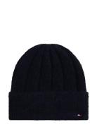 Tommy Hilfiger Th Flag Fluffy Beanie Marinblå