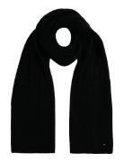 Tommy Hilfiger Th Flag Fluffy Scarf Svart