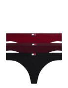 Tommy Hilfiger 3 Pack Thong Svart
