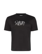 Calvin Klein Jeans Ss Fitted Script Calvin Klein Te Svart