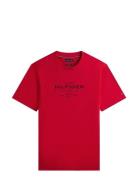 Tommy Hilfiger Hilfiger Stack Graphic Tee Röd