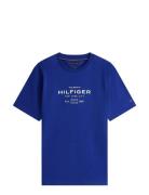 Tommy Hilfiger Hilfiger Stack Graphic Tee Blå