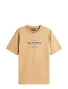 Tommy Hilfiger Hilfiger Stack Graphic Tee Beige