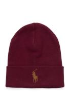 Polo Ralph Lauren Combed Cotton Beanie Burgundy