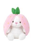 Teddykompaniet Kanin I Jordgubbe Med Dragkedja Rosa