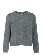 Vila Vicheena O-Neck L/S Button Knit Cardigan Grå