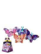 Simba Leksaker Fluffy Fly Butterfly Plush, Pink Multi/patterned