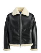 Jack & J S Jorliverpool Aviator Jacket Sn Svart