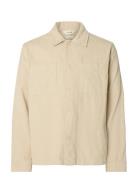 Selected Slhregtate Cord Overshirt Beige