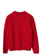 Lexington Clothing Alpaca Blend Raglan Sweater Röd