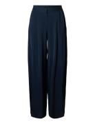 Selected Slfleonore Hw Wide Pant B Marinblå