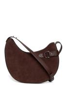 Lauren Ralph Lauren Suede Large Tasha Shoulder Bag Brun