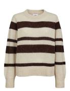 Nümph Nuriette Wide Stripe Pullover Beige