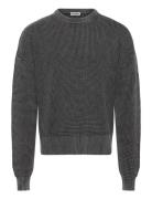 Weekday Boxy Cotton Sweater Grå