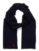 Polo Ralph Lauren Cable-Knit Wool-Cashmere Scarf Marinblå