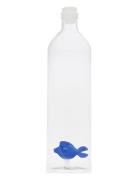 Balvi Flaske Atlantis, Blå Fisk 1,2L, Borosilikatglas Nude