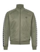 Fred Perry Taped Track Jacket Khaki Green