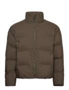 Lindbergh Cropped Seamless Puffer Jacket Brun