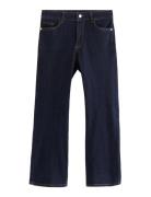 Lindex Trousers Karen Cropped Rinse B Marinblå