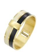 Bud To Rose Studio Enamel Bracelet Ivory/Black Guld