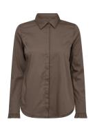 MOS MOSH Mattie Flip Shirt Brun