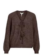 Object Objflora Re L/S Knit Cardigan Noos Brun