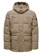ONLY & SONS Onsarwin Puffer Coat Otw Bf Grå