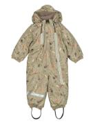 Mikk-line Pu Snow Suit 2 Zip - Aop Beige