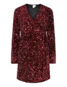 YAS Yaselle Ls Wrap Dress - Show Röd