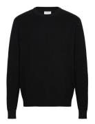 Lindbergh Rib Knitted O-Neck Knit Svart