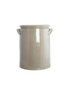 House Doctor Pottery Xl Urtepotte Beige