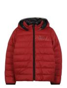 BOSS Reversible Puffer Jacket Röd