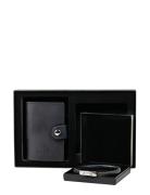 Edd. Gift Set Card Holder/Bracelet Svart