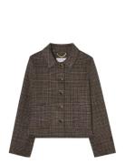 BUSNEL Mathilde Checked Jacket Brun