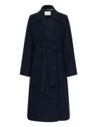 Kaffe Kafanny Long Coat Marinblå