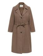 Kaffe Curve Kcnanny Long Coat Brun