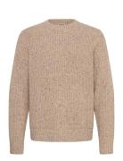 Weekday Relaxed Fit Nepped Knit Sweater Beige