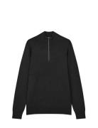 Mads Nørgaard Urban Chase Half Zip Knit Svart