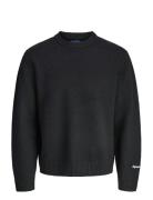 Jack & J S -Jornorrebro Knit Crew Neck Ln Jnr Svart