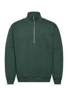 Edwin Koji Half Zip Sweat Grön