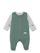 Fixoni Set W. Body And Romper Sweat Grön