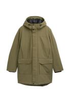 Tom Tailor Tech Hooded Parka Khaki Green