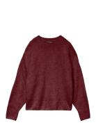 Vero Moda Vmboom Ls O-Neck Pullover Ga Noos Burgundy