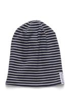 Geggamoja Topline Cap Green Stripe Marinblå