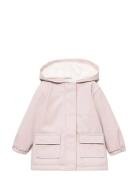 Mango Rubberised Coat With Fur-Effect Lining Rosa