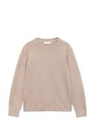 Mango Essential Cotton-Blend Sweater Beige